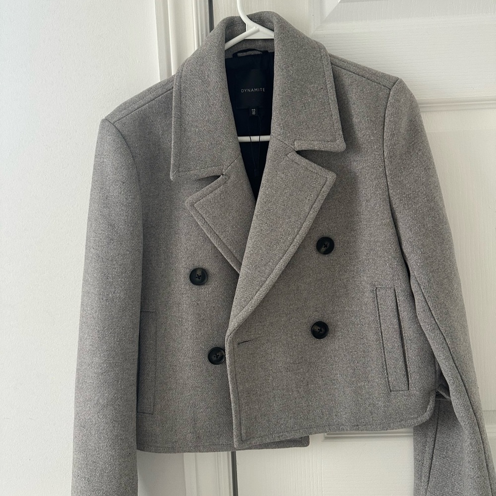 Dynamite Black and Gray Outerwear